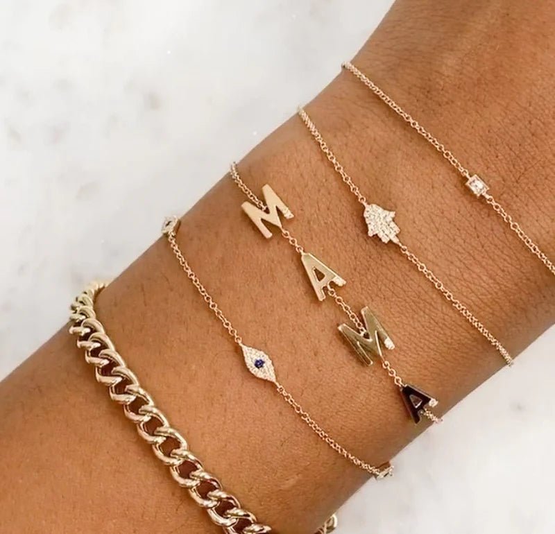 14K Diamond Evil Eye by the Yard - Nolita