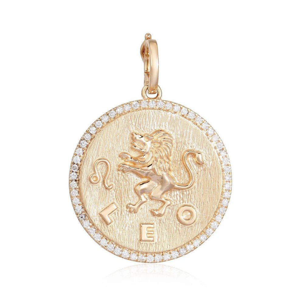 14K Diamond Zodiac Charm - Nolita