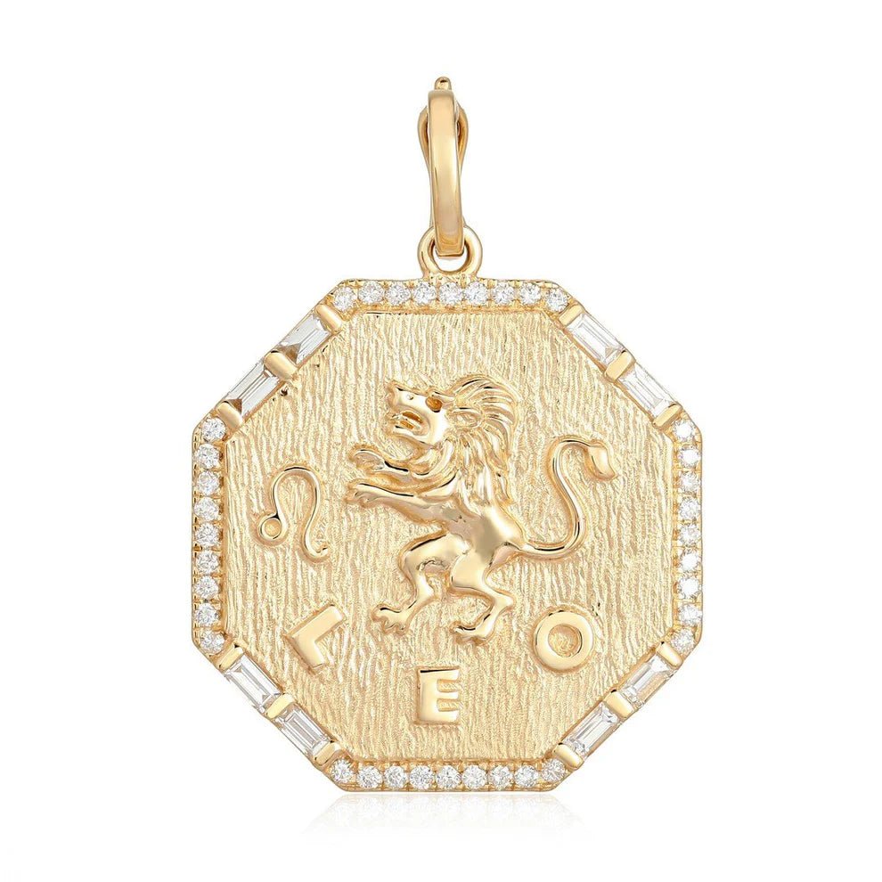 14K Diamond Zodiac Charm - Nolita