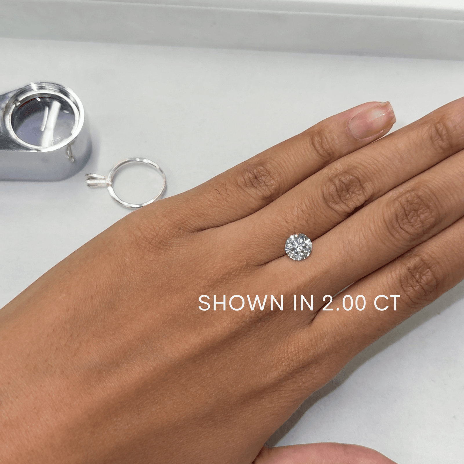 14K Lab Grown Diamond Solitaire Bracelet - Nolita