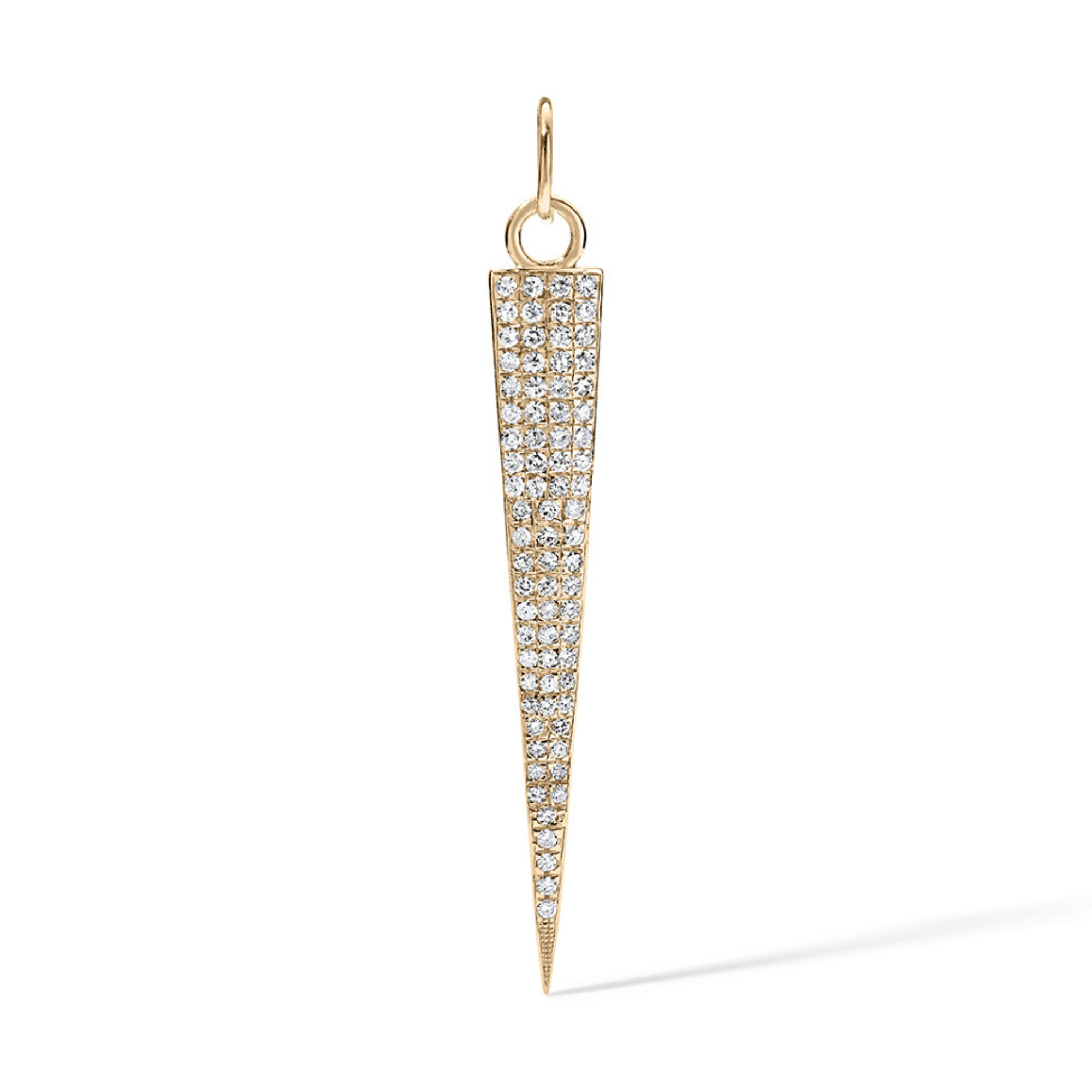 14K Large Diamond Dagger Charm - Nolita