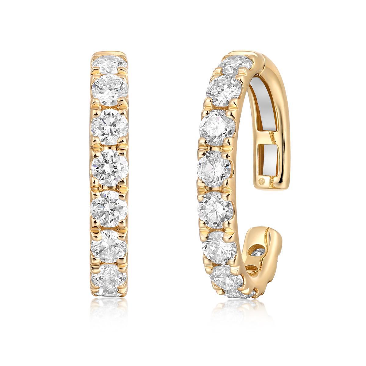 14K Large Gold Ear Cuff - Nolita