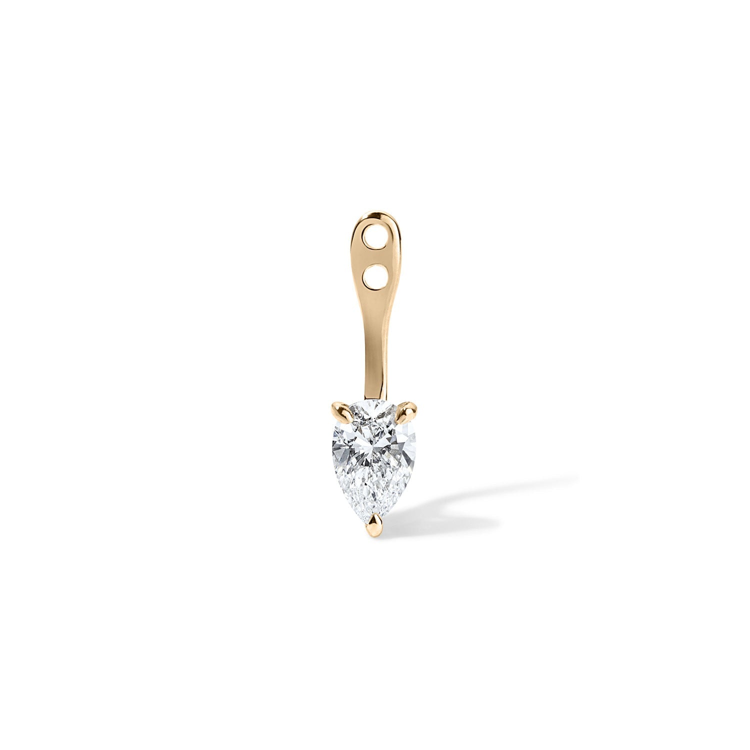 14K Pear Lab Diamond Earring Jacket - Nolita