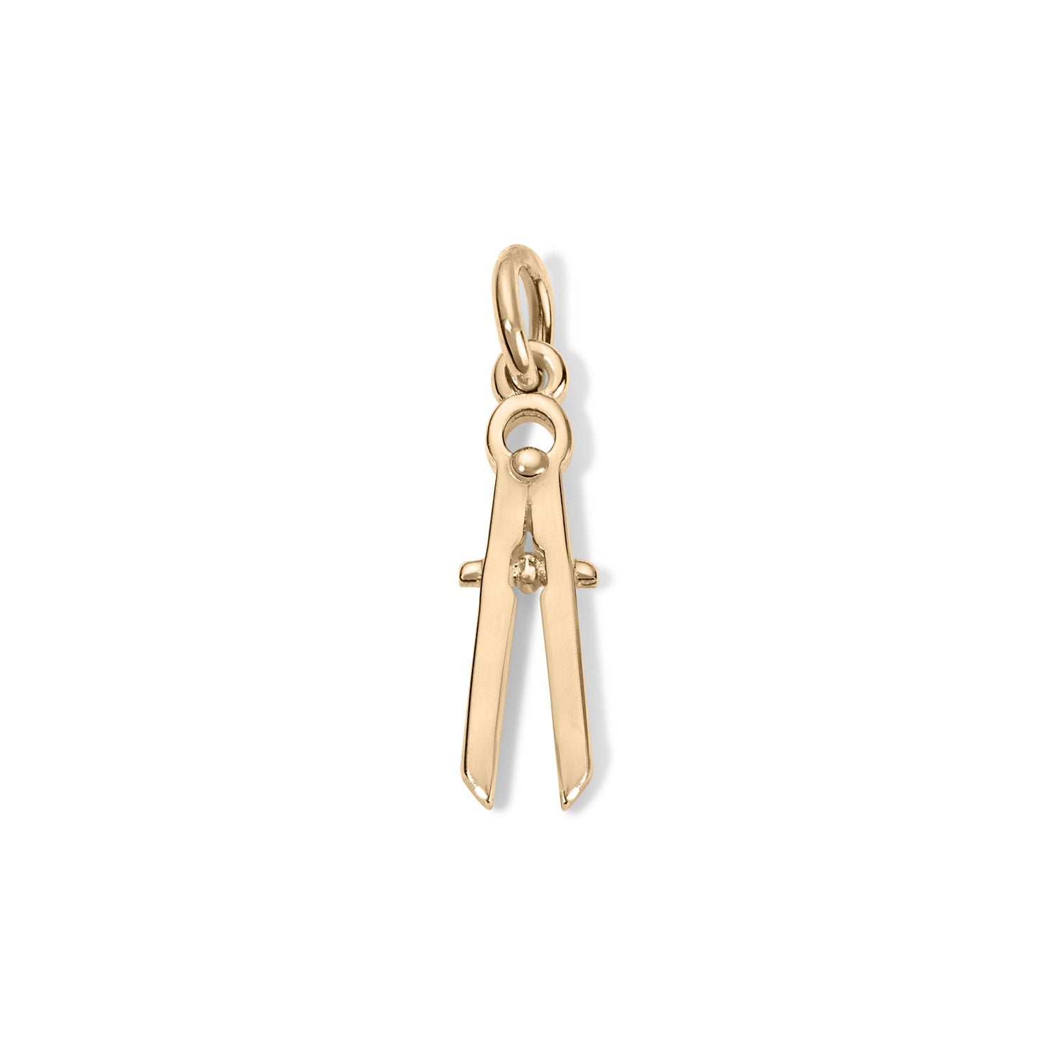 14K Pencil Compass Charm - Nolita