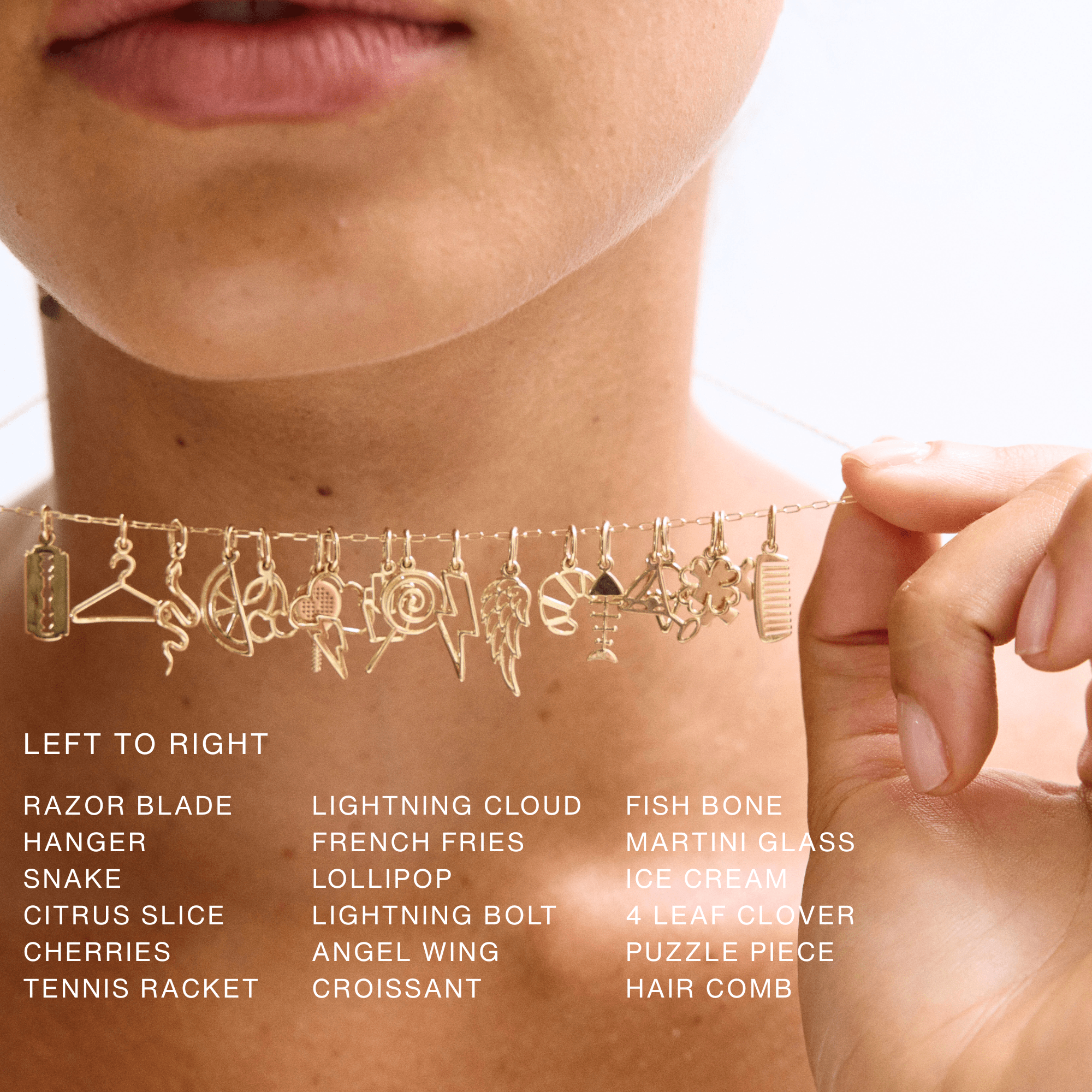 14K Solid Gold Charm Collection - Nolita