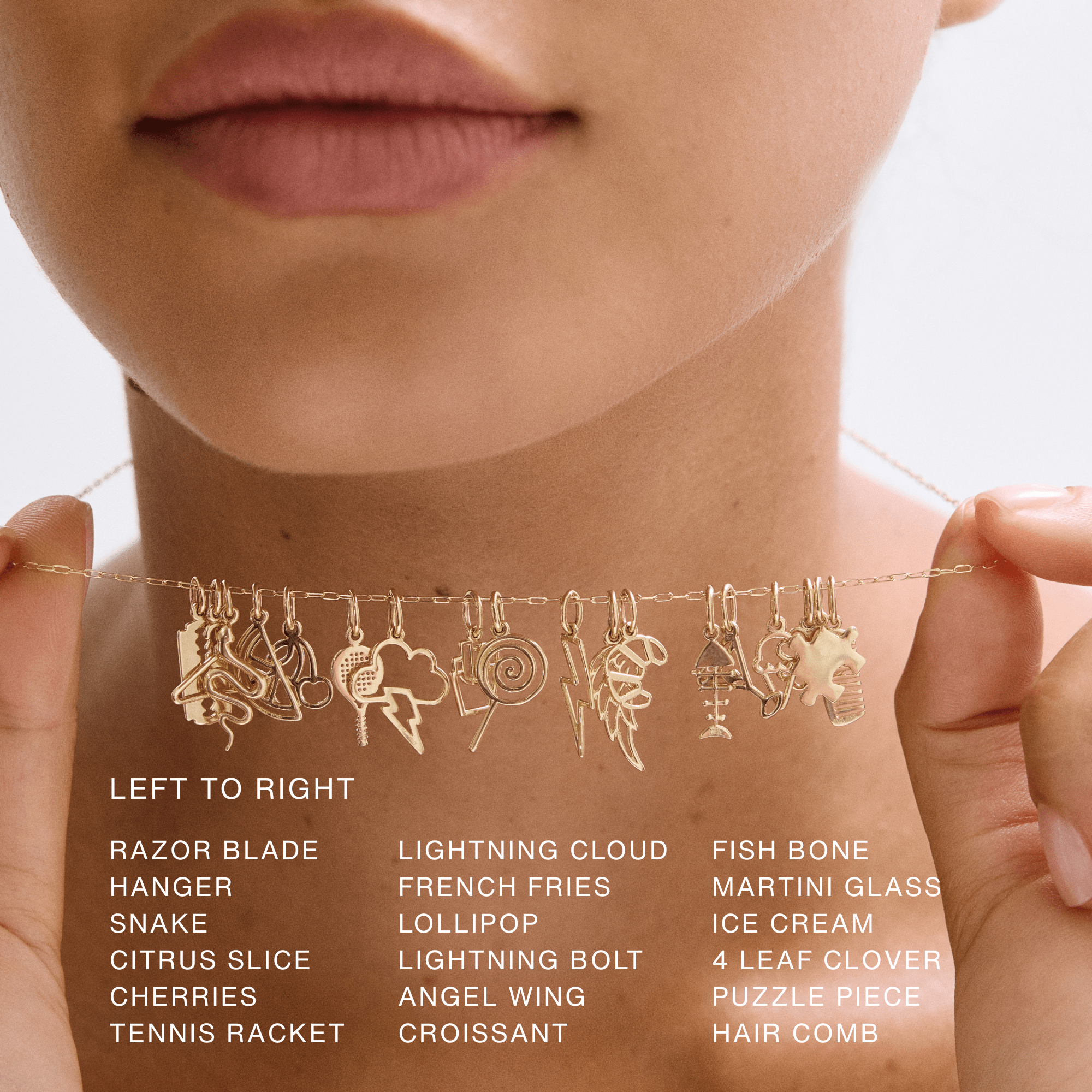 14K Solid Gold Charm Collection - Nolita