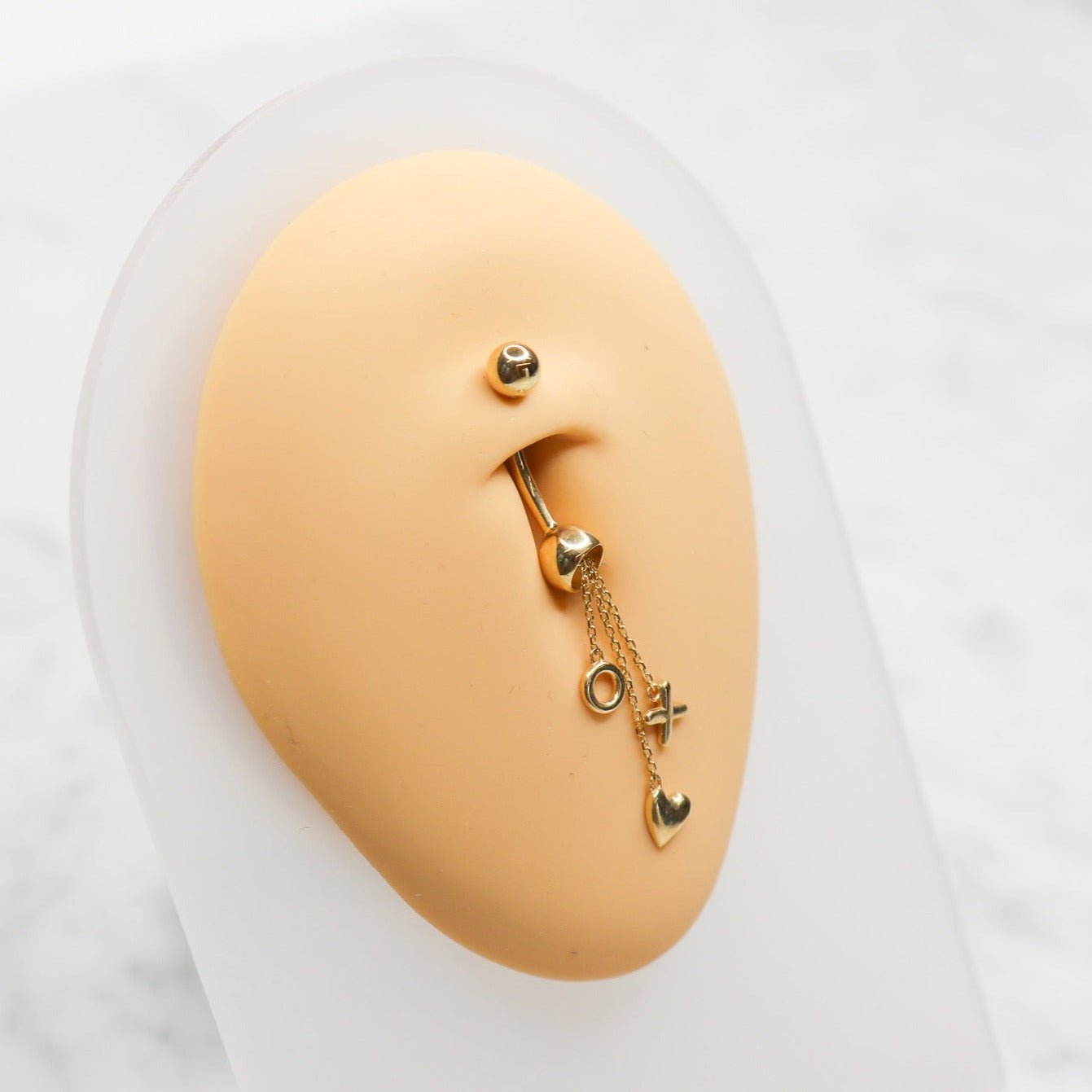 14K Charm Belly Ring - Nolita