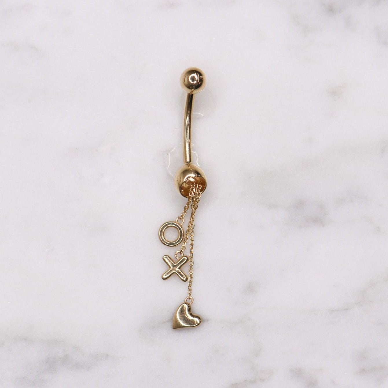 14K Charm Belly Ring - Nolita