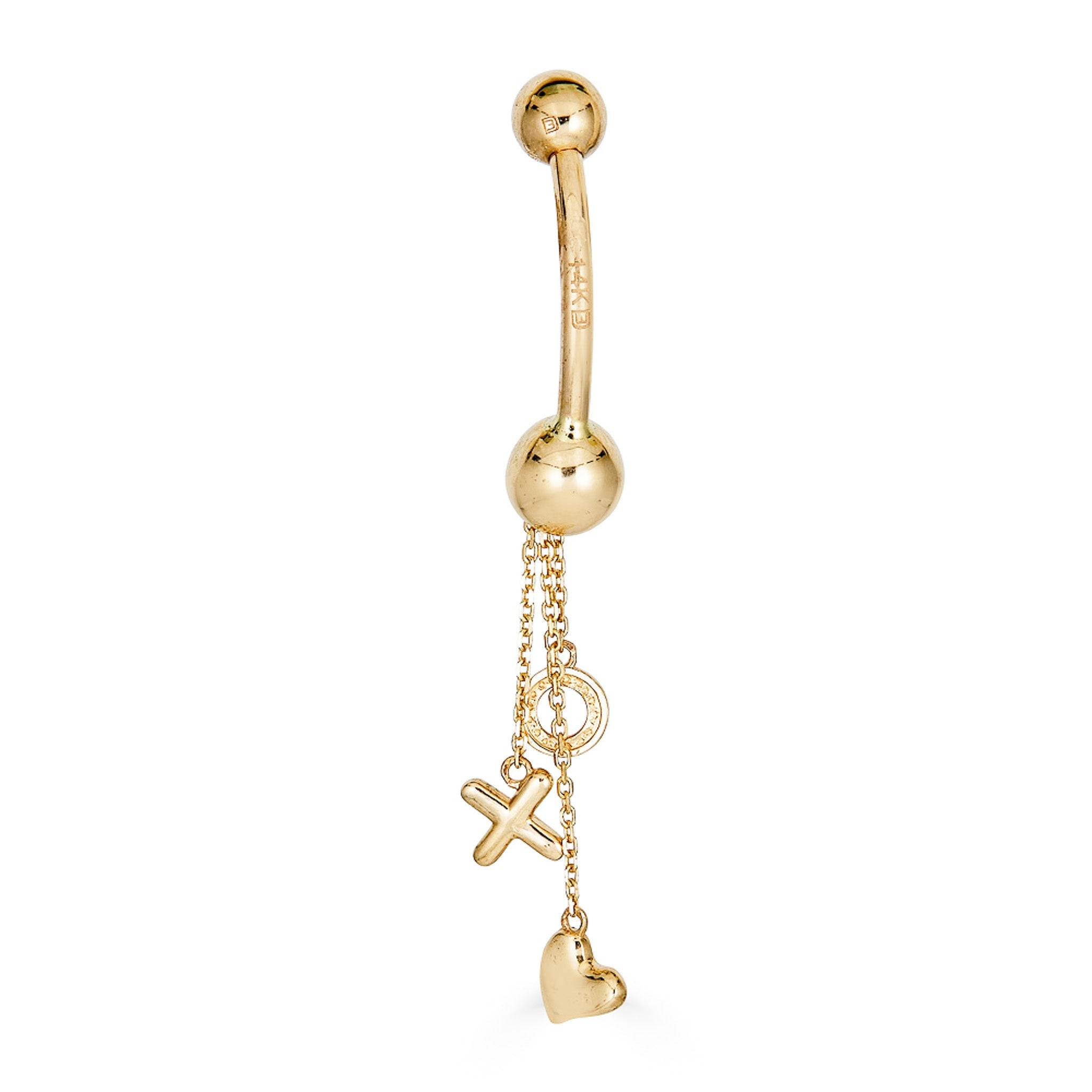 14K Charm Belly Ring - Nolita