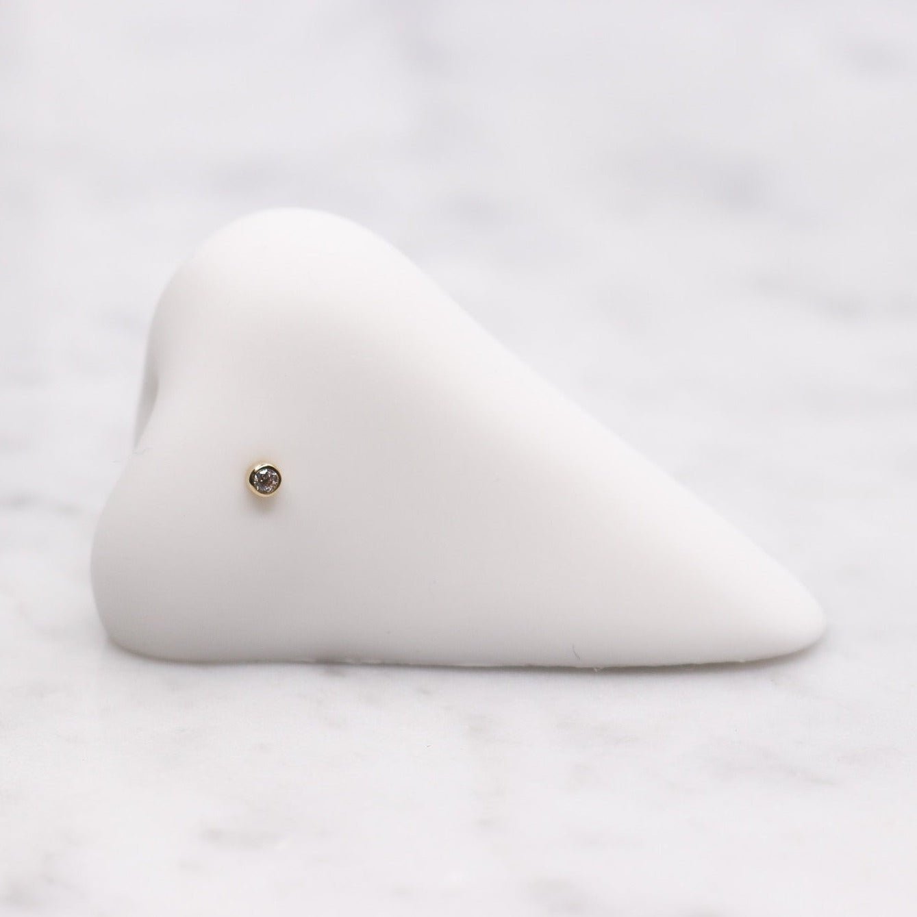 14K CZ Nose Stud - Nolita