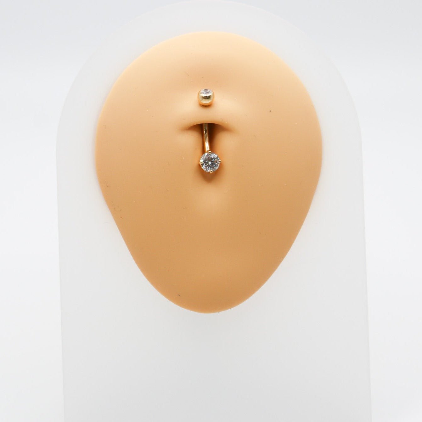 14K CZ Original Belly Ring - Nolita