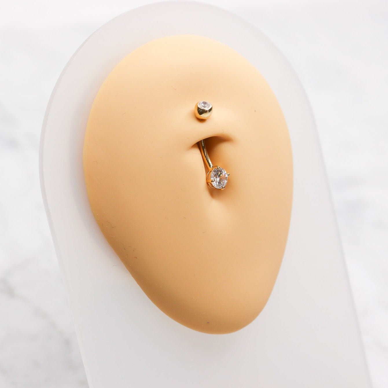 14K CZ Original Belly Ring - Nolita