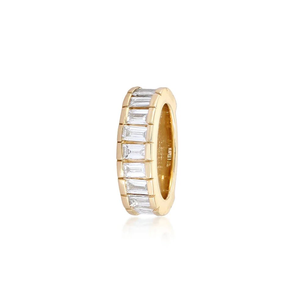 14K Diamond Baguette Spacer Bead - Nolita