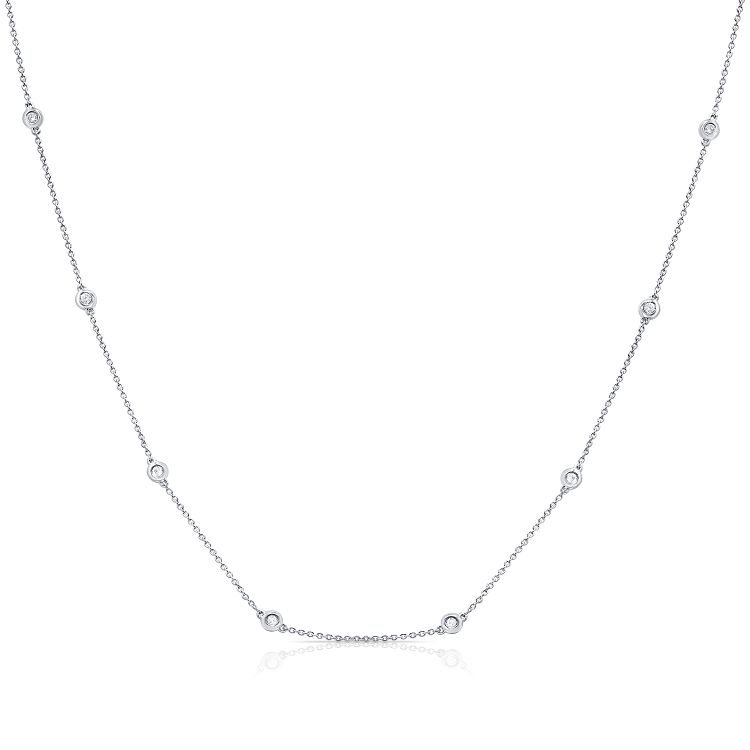 14K Diamond by the Yard Necklace - Nolita