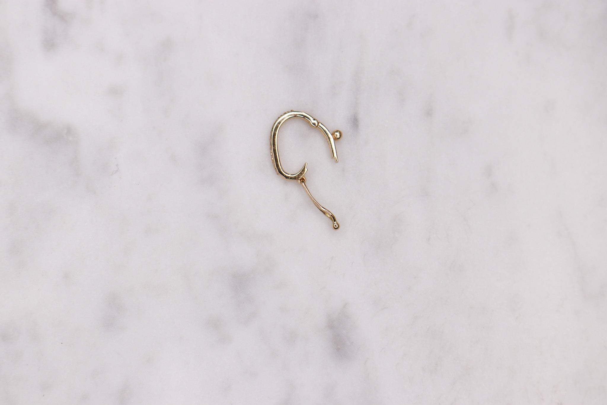 14K Diamond Clasp Lock - Nolita
