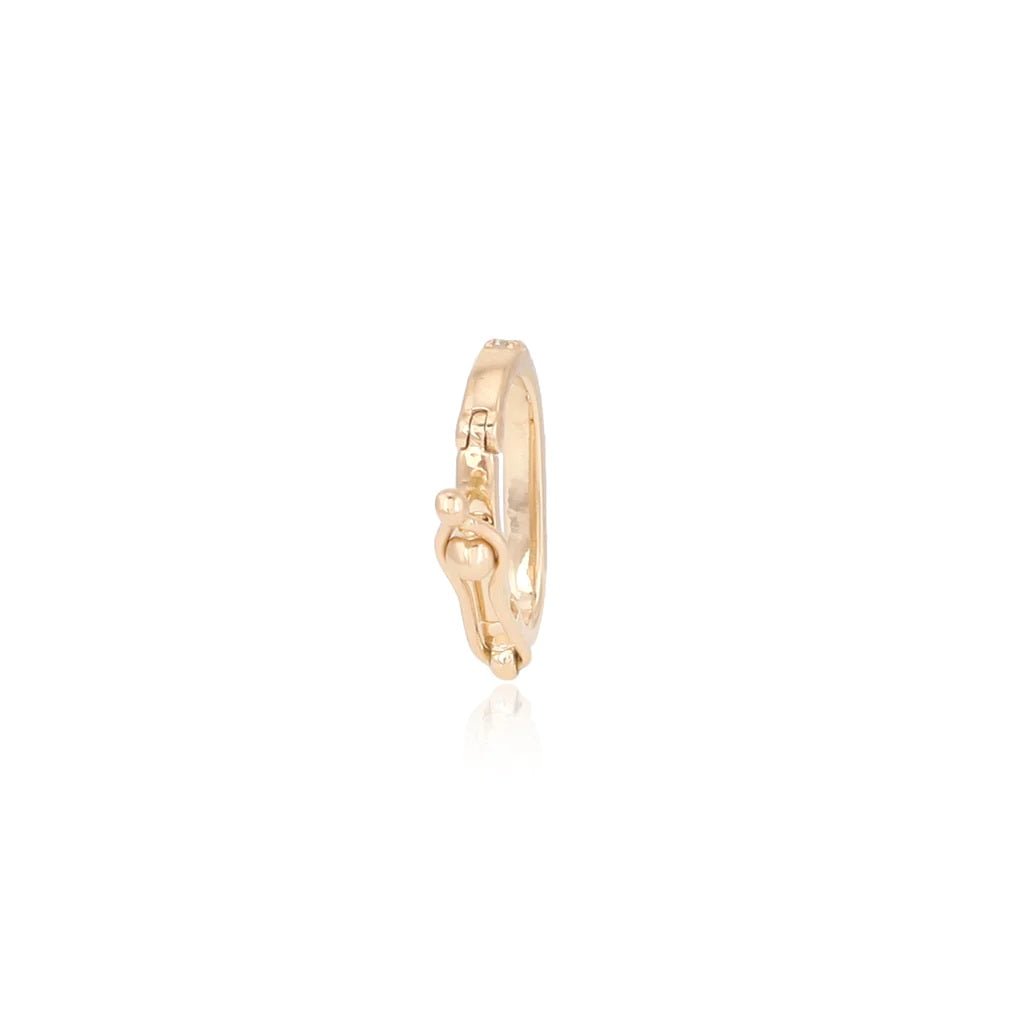 14K Diamond Clasp Lock - Nolita