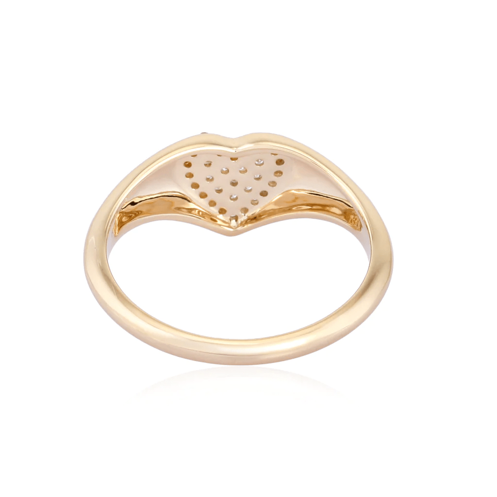 14K Diamond Heart Ring - Nolita