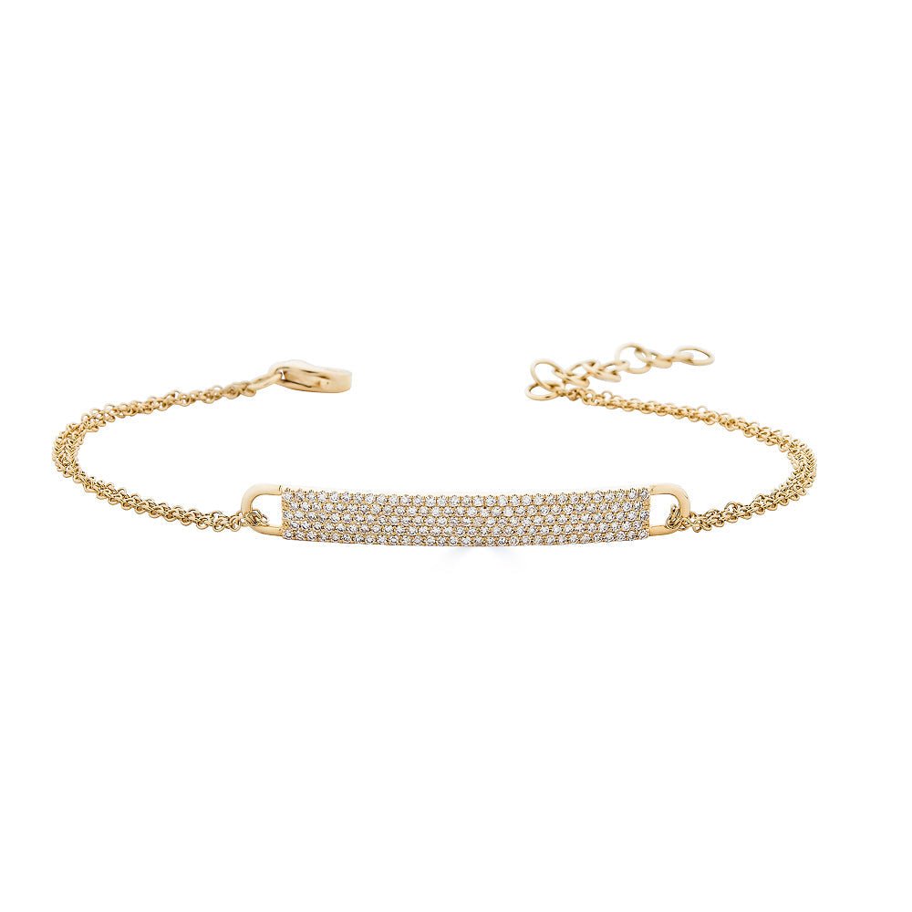 14K Diamond ID Bracelet - Small - Nolita