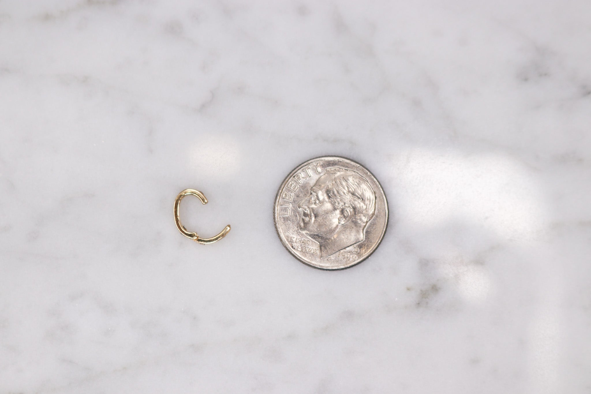 14K Diamond Mini Clasp - Nolita