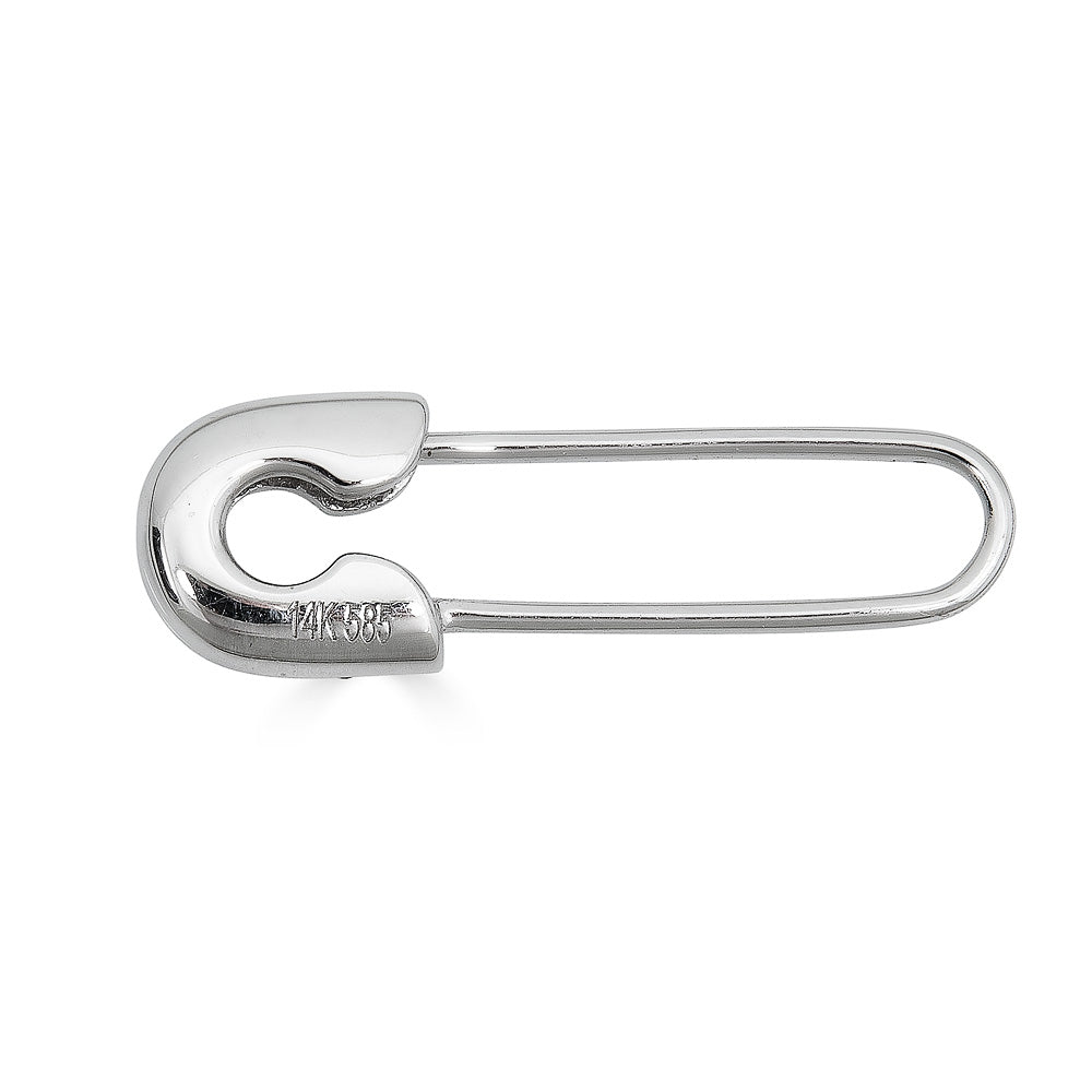 14K Diamond Safety Pin Earring - Nolita