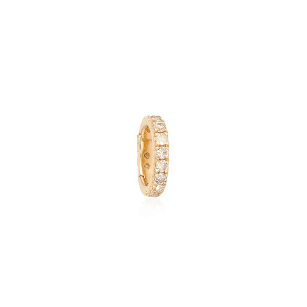 14K Diamond Small Lock - Nolita