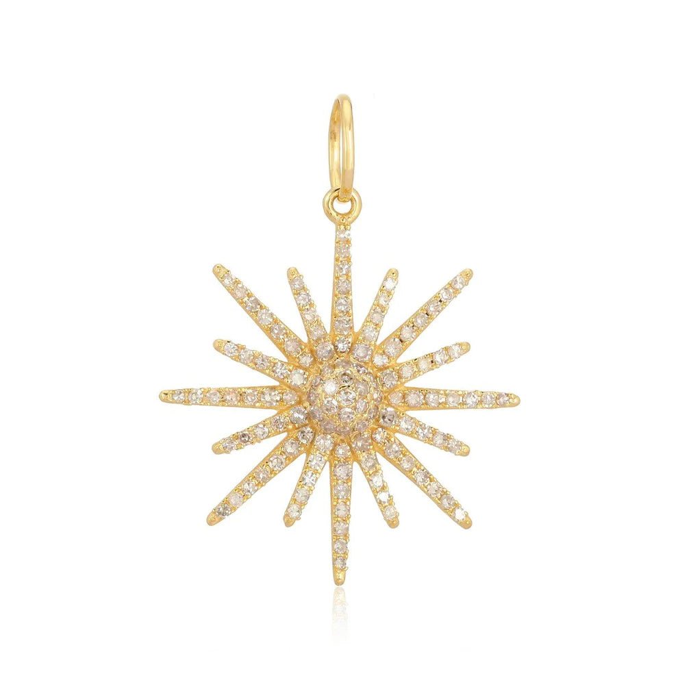 14K Diamond Star Charm - Nolita