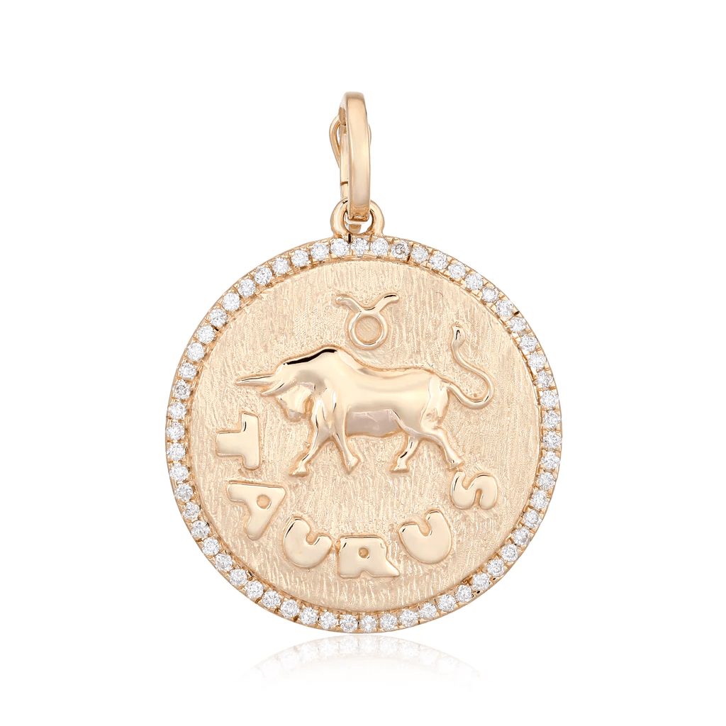 14K Diamond Zodiac Charm - Nolita