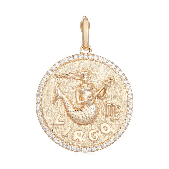 14K Diamond Zodiac Charm - Nolita