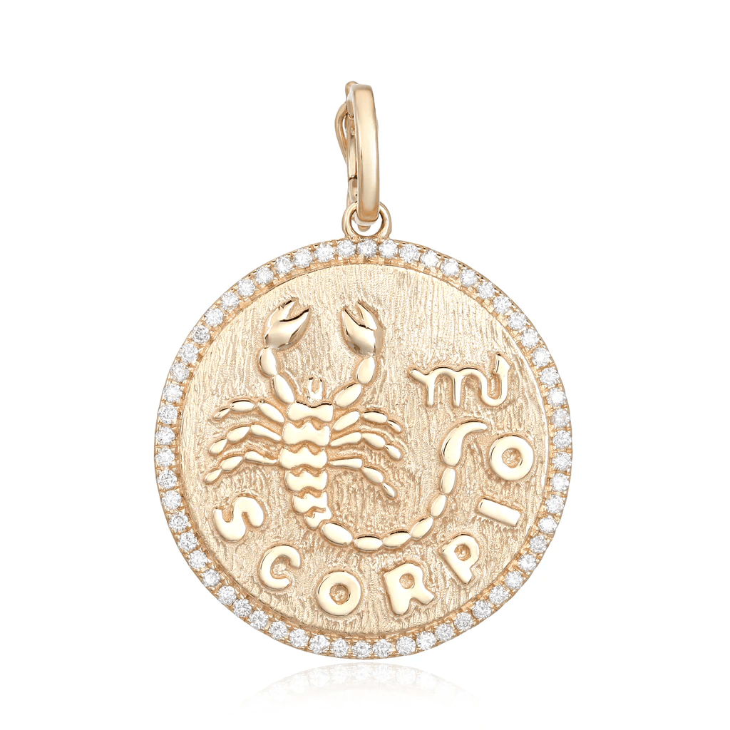 14K Diamond Zodiac Charm - Nolita