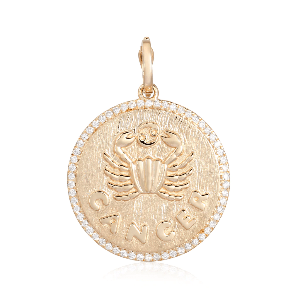 14K Diamond Zodiac Charm - Nolita