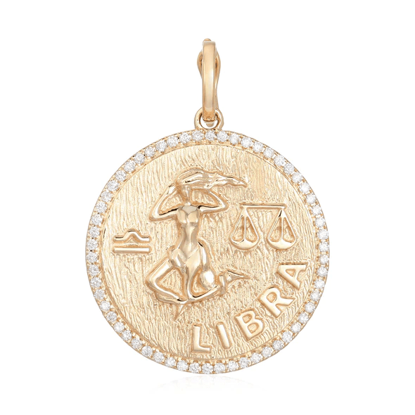 14K Diamond Zodiac Charm - Nolita
