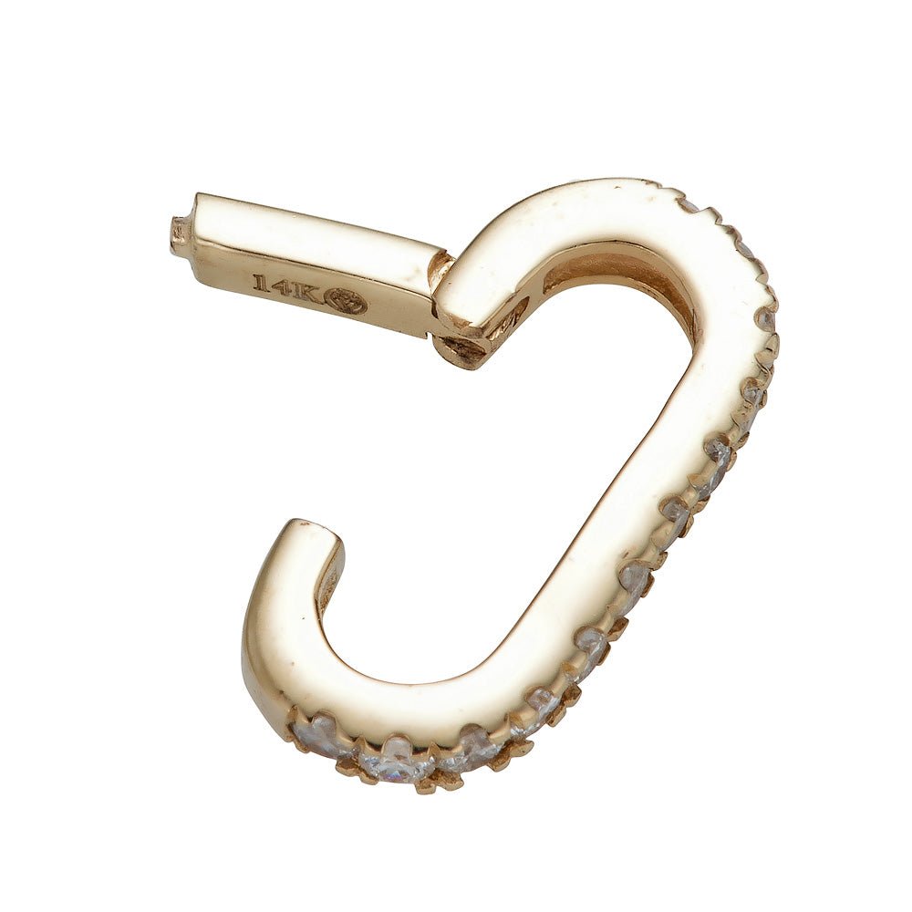 14K Front Diamond Lock - Nolita