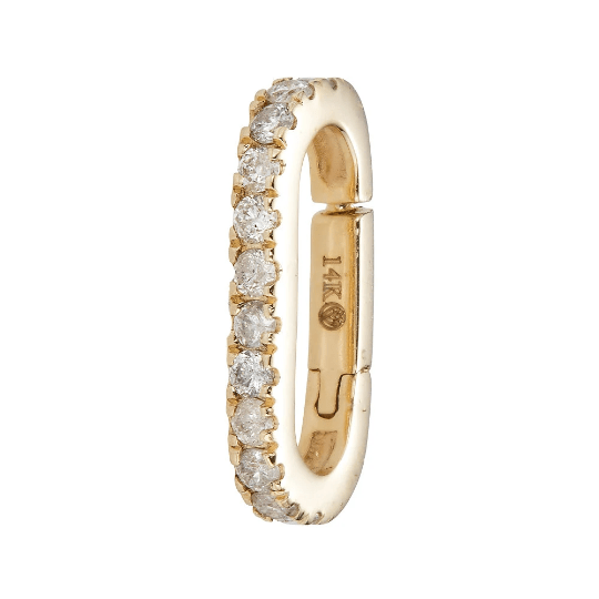 14K Gemstone Enhancer Charm Lock - Nolita