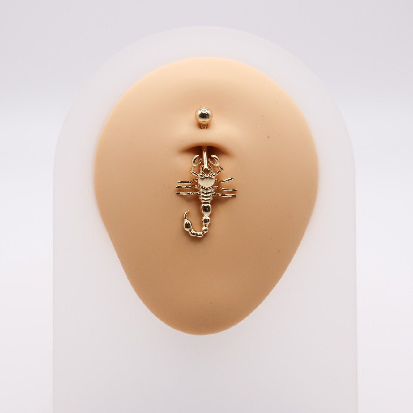 14K Gold Scorpion Belly Ring - Nolita