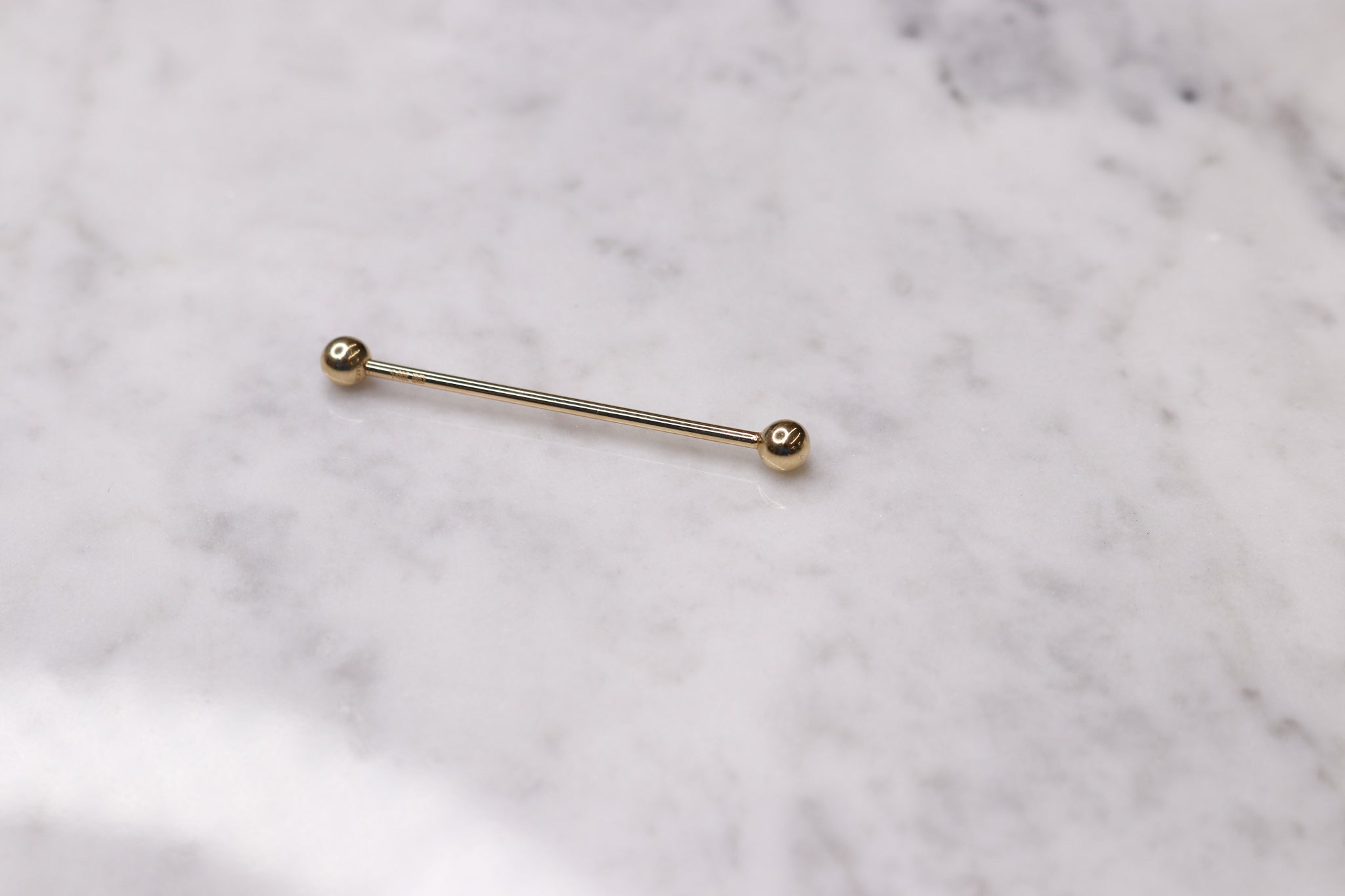 14K Industrial Barbell Earring - Nolita