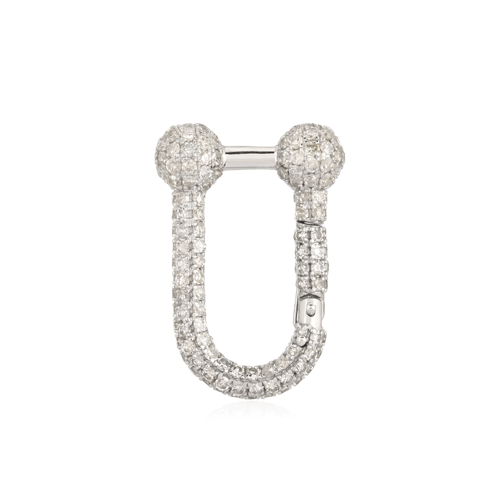 14K Large Diamond Clasp - Nolita