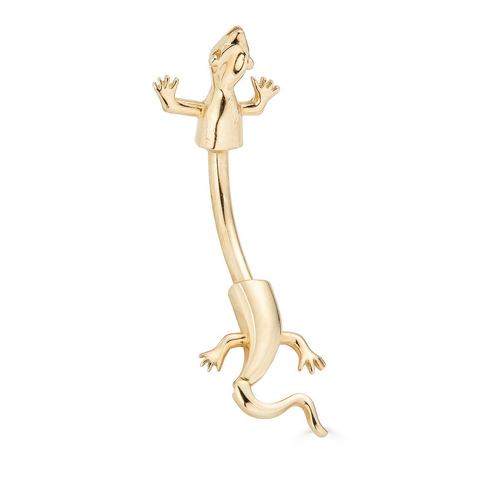 14K Lizard Belly Ring - Nolita