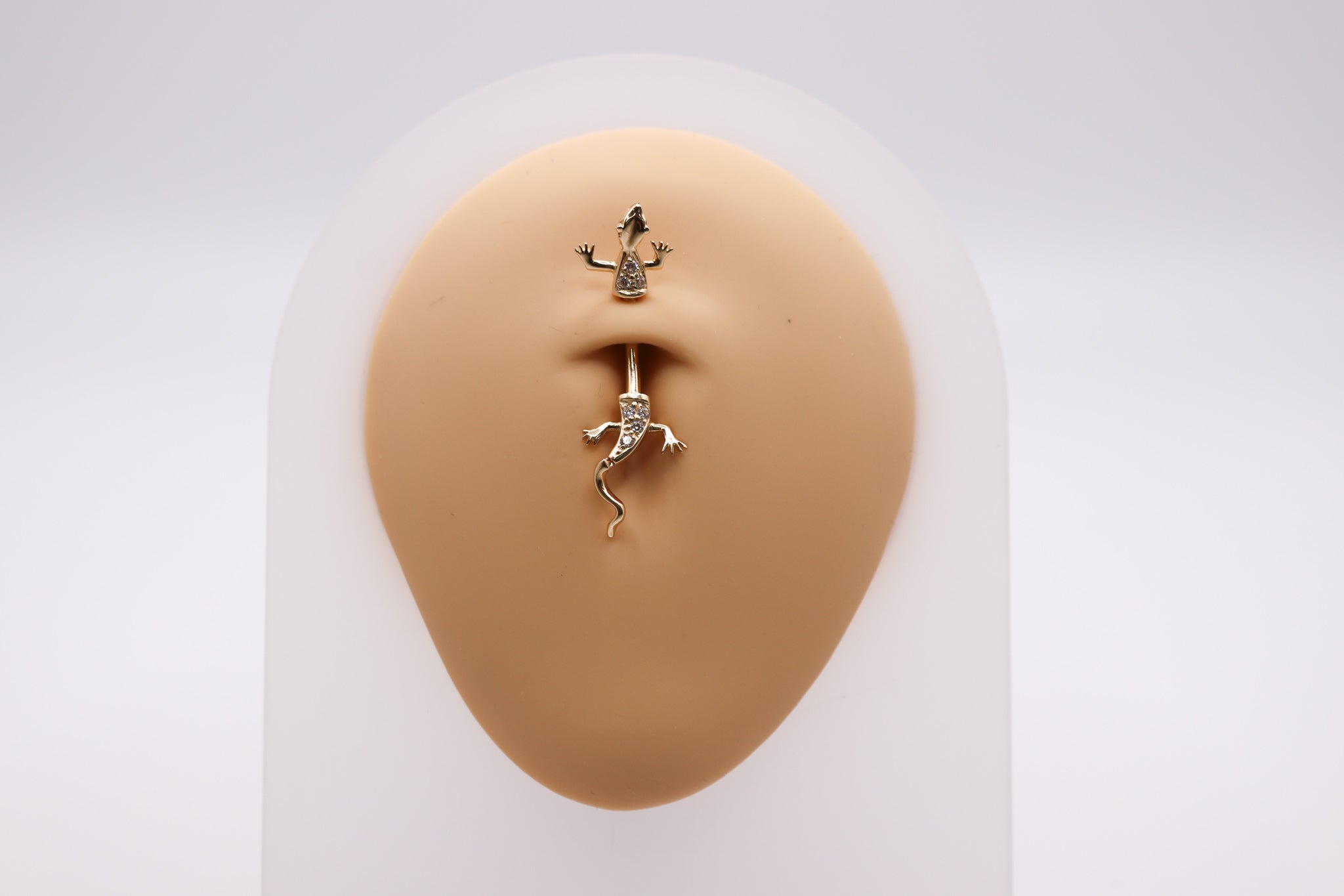 14K Lizard Belly Ring - Nolita