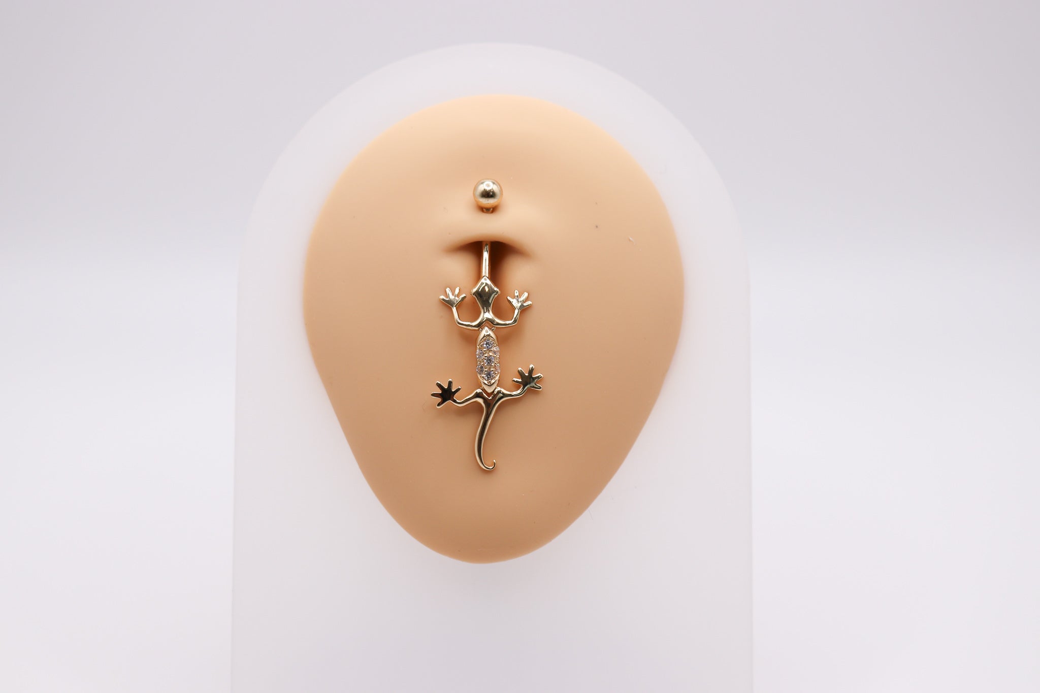 14K Lizard Belly Ring - Nolita