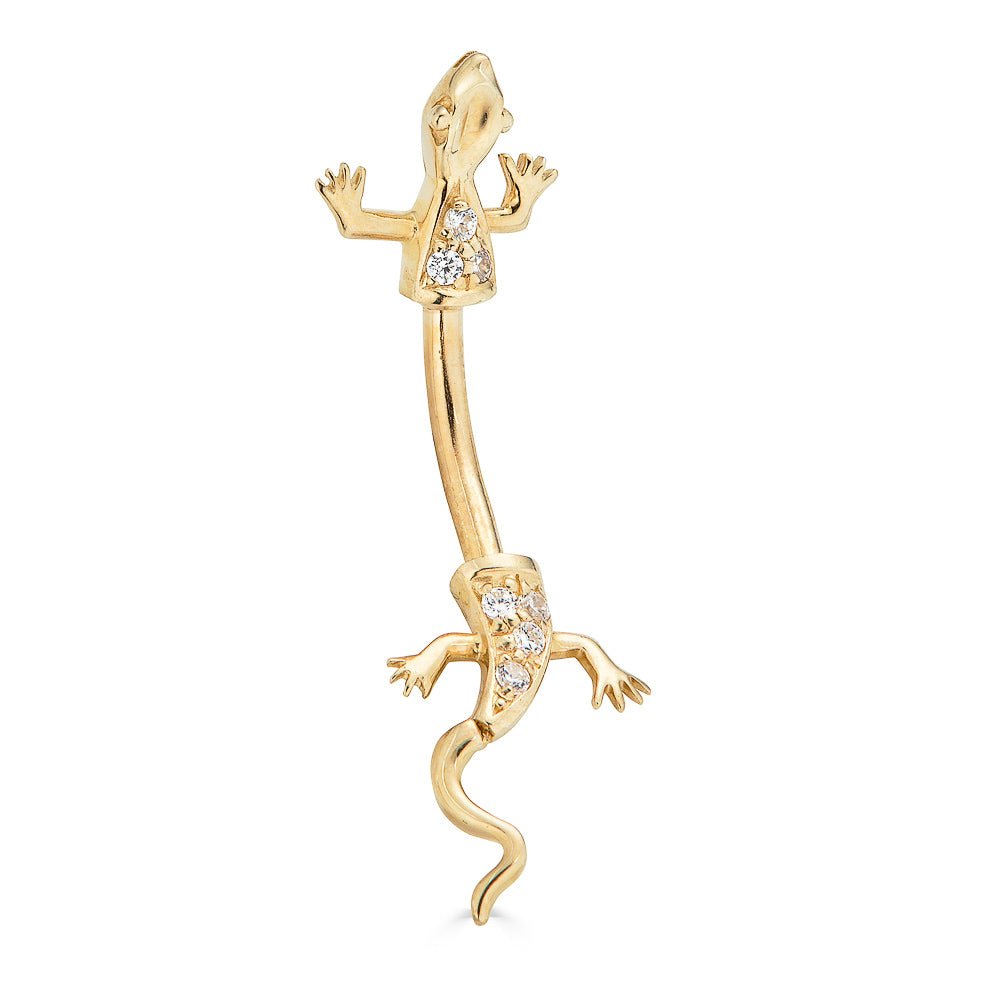 14K Lizard Belly Ring - Nolita