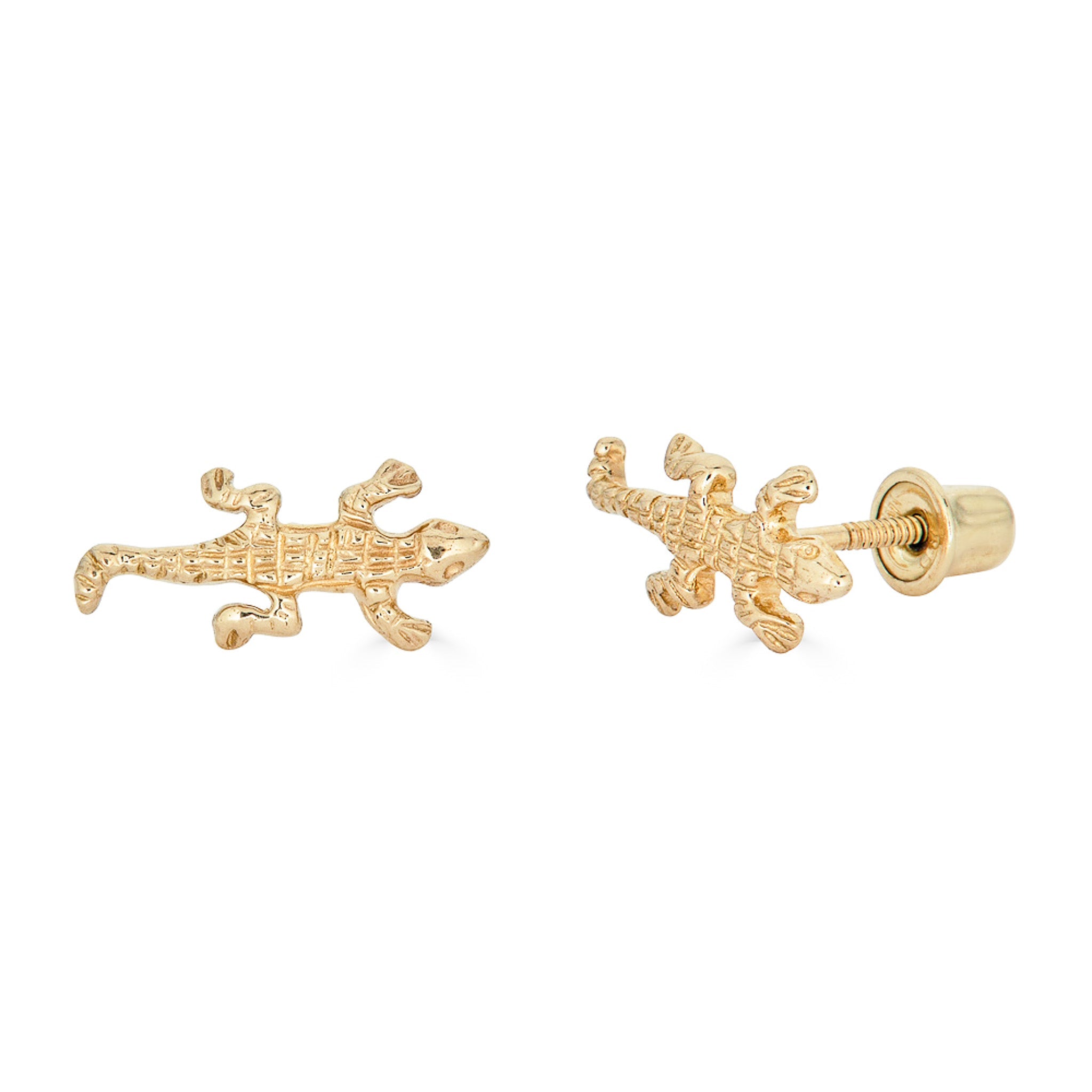 14K Lizard Studs - Nolita