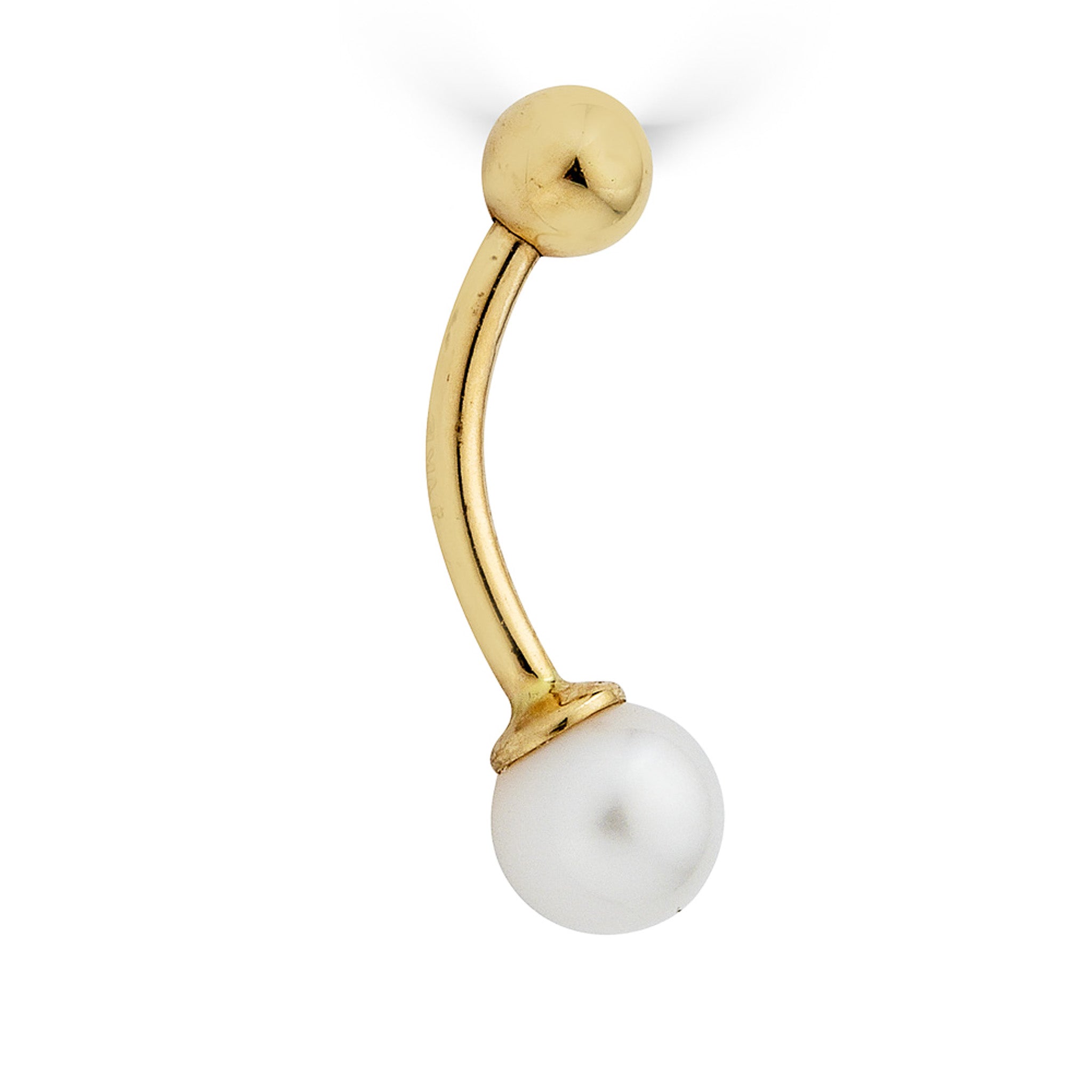 14K Pearl Belly Ring - Nolita