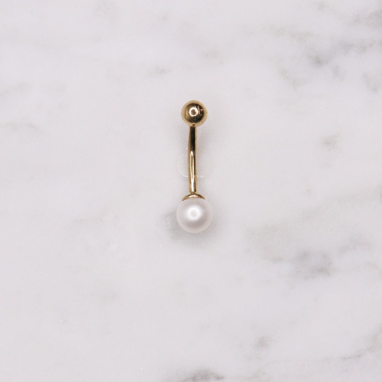 14K Pearl Belly Ring - Nolita