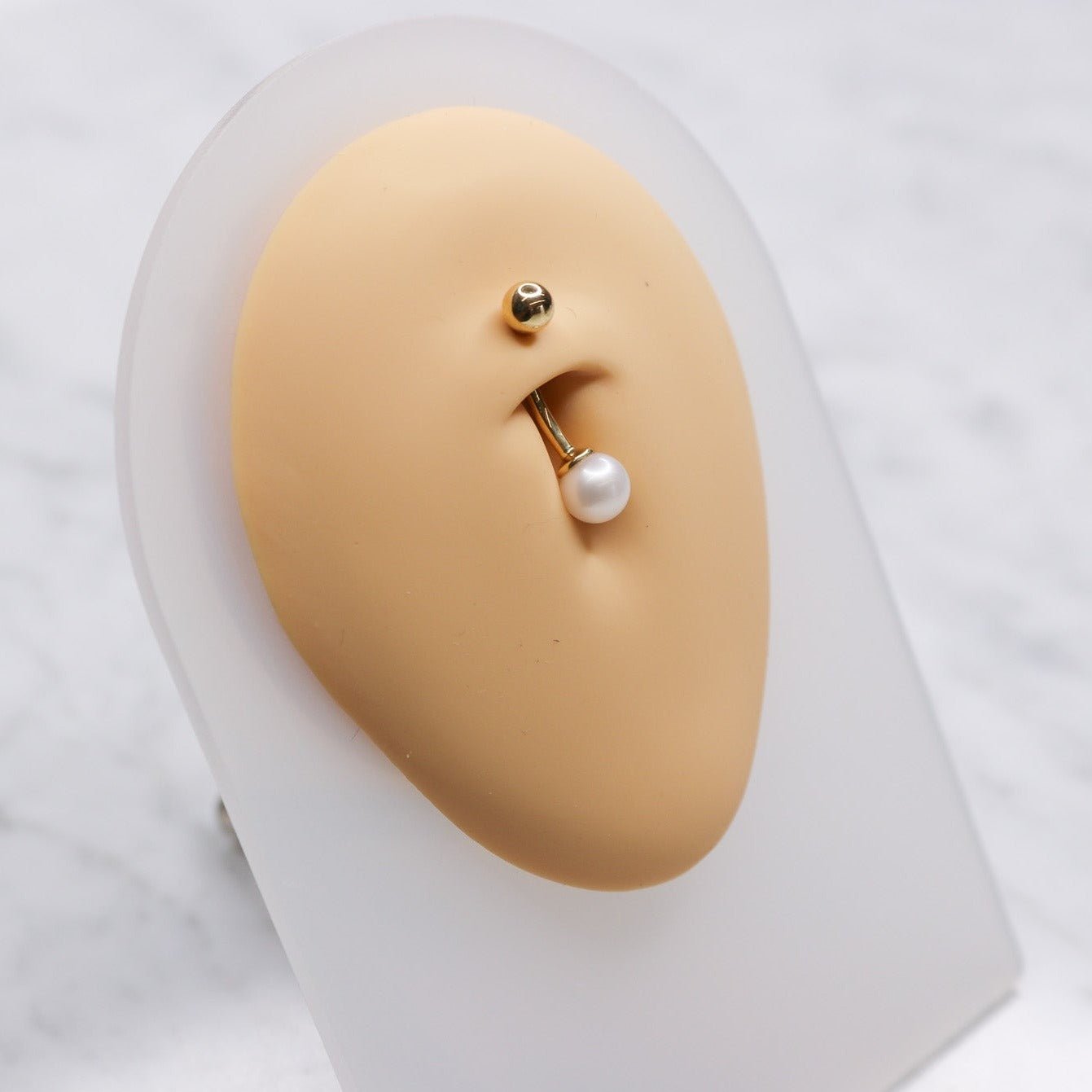 14K Pearl Belly Ring - Nolita