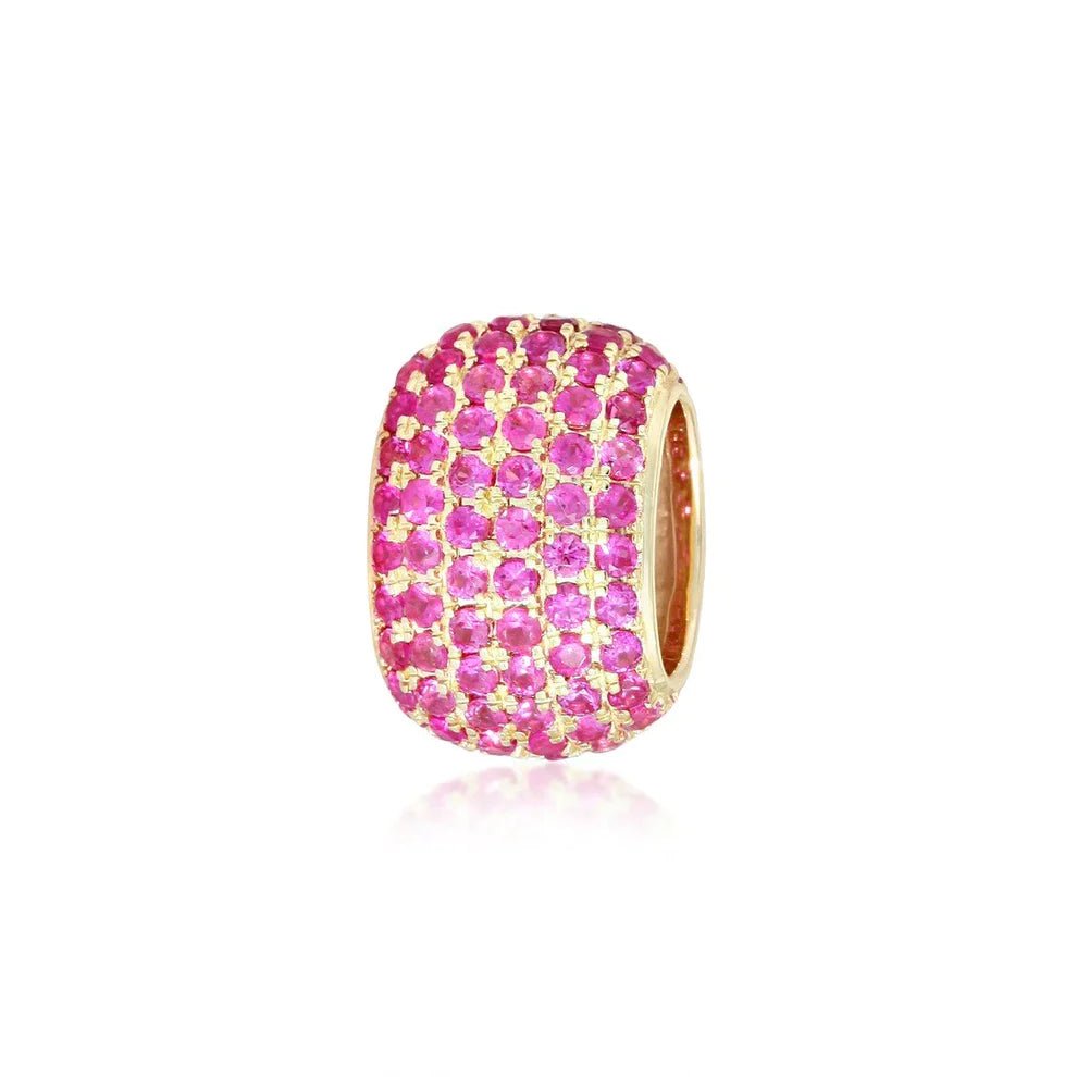 14K Pink Sapphire Spacer Bead - Nolita