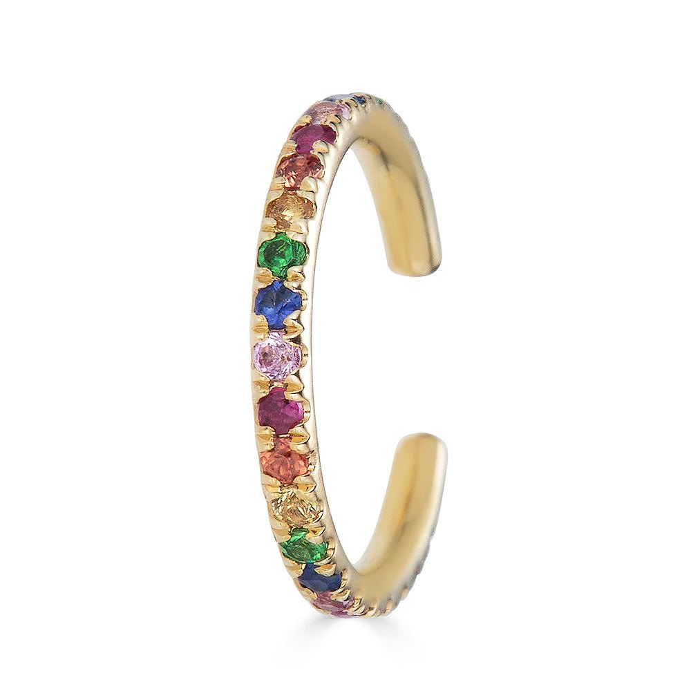 14K Rainbow Ear Cuff - Nolita