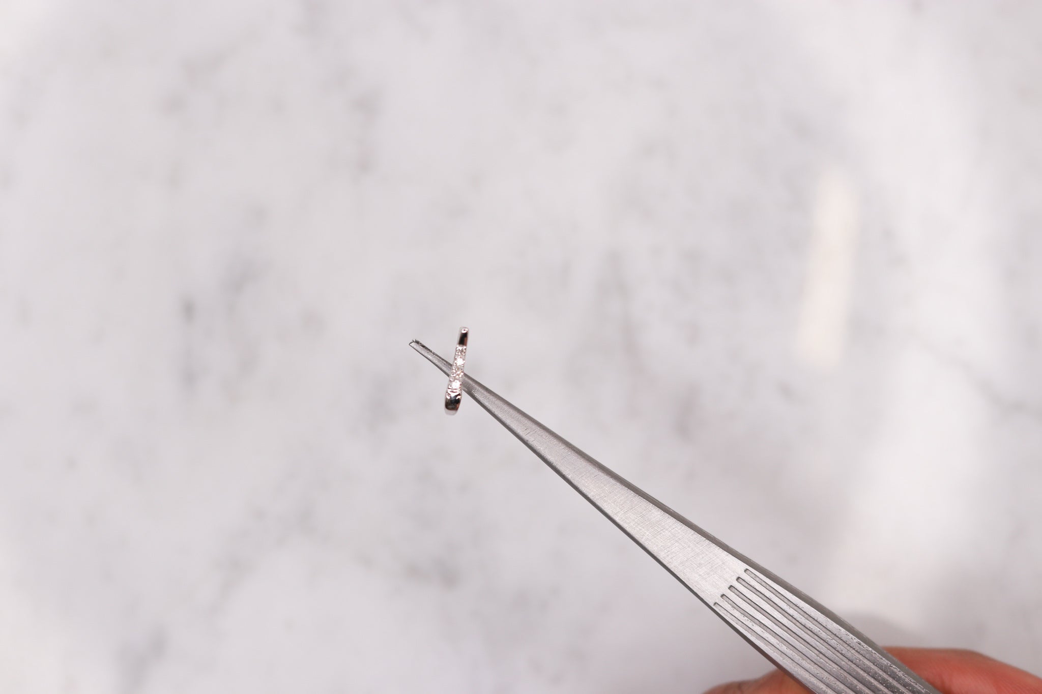 14K Small Diamond Lock - Nolita