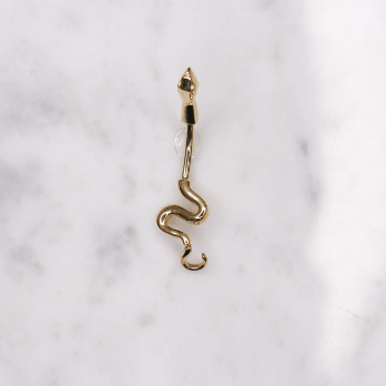 14K Snake Belly Ring - Nolita