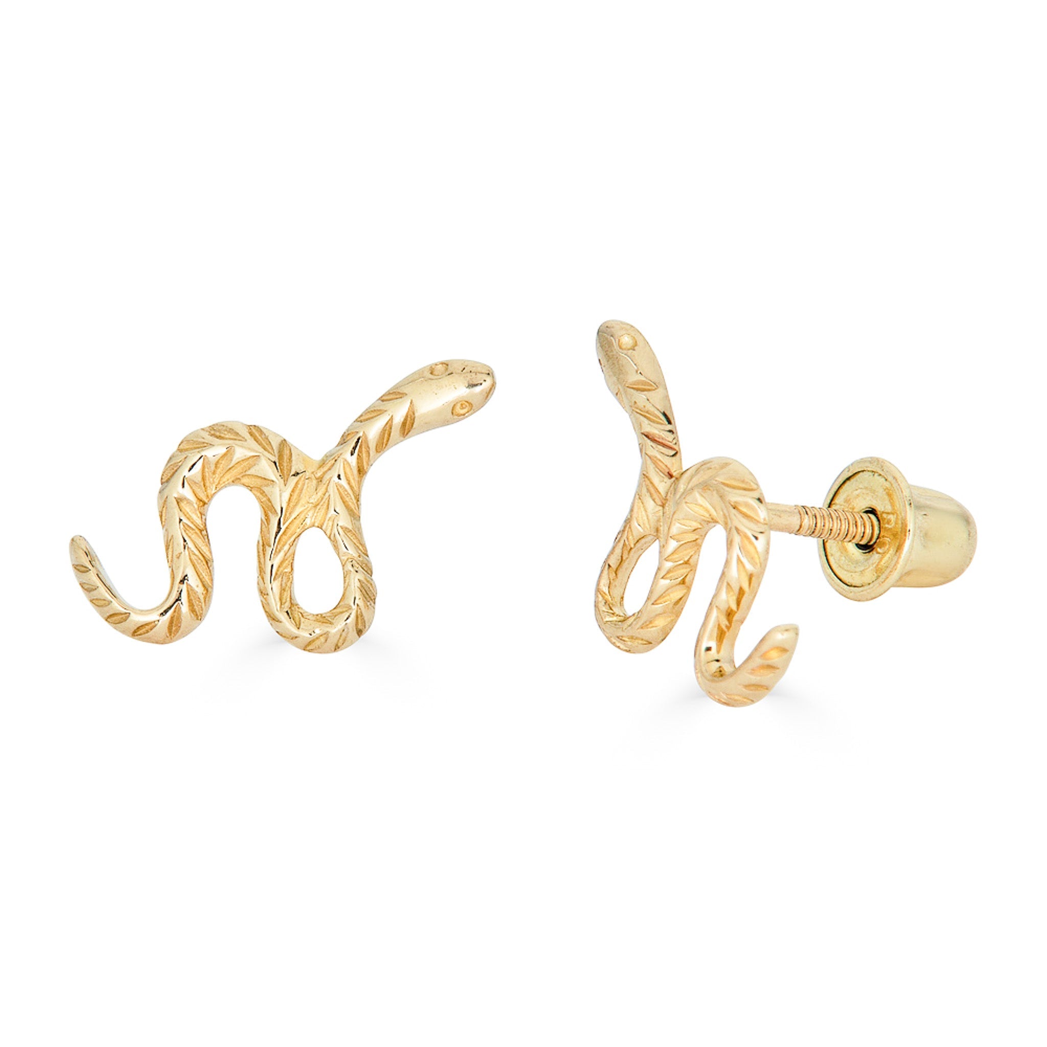 14K Snake Studs - Nolita