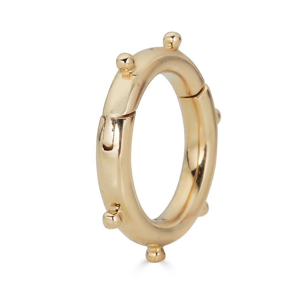 14K Solid Gold Enhancer Charm Lock - Nolita